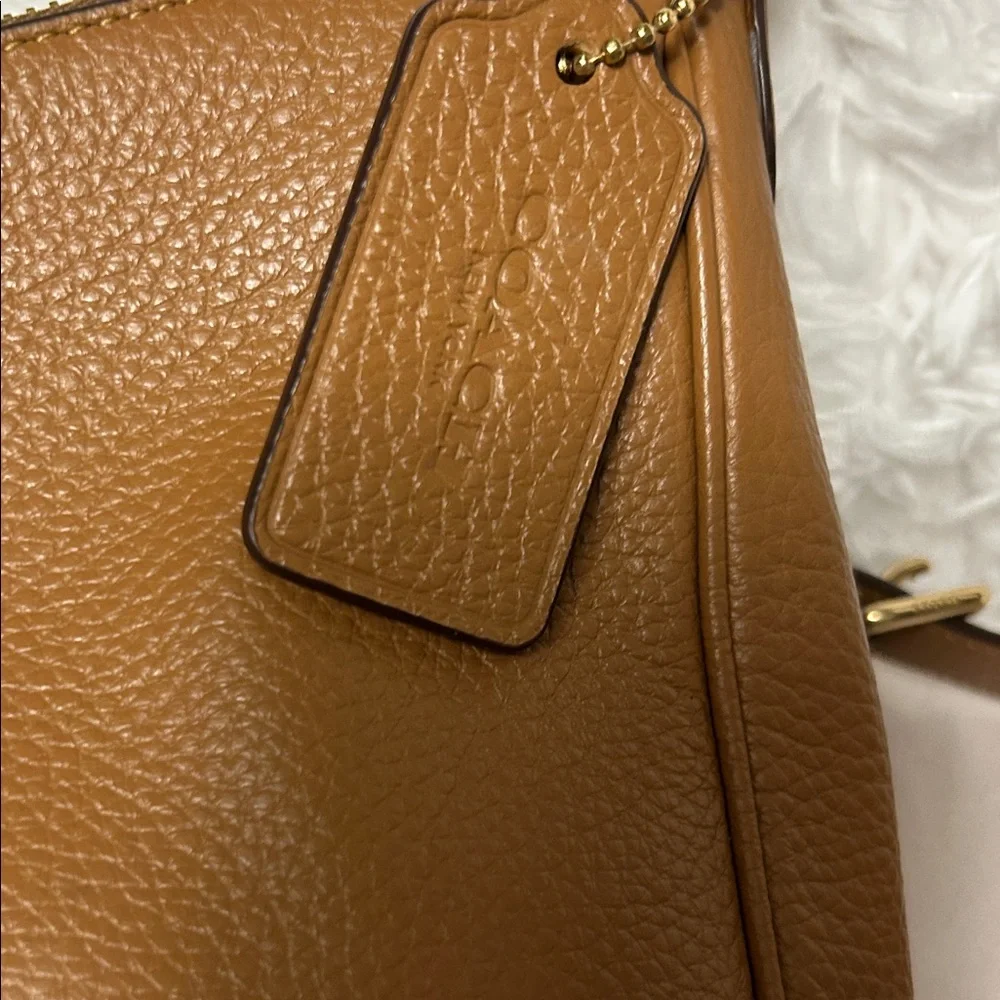 Coach Tan Leather Hobo Bag - Picture 2 of 13